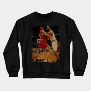 Dennis Rodman vs Alonzo Mourning Vintage Crewneck Sweatshirt